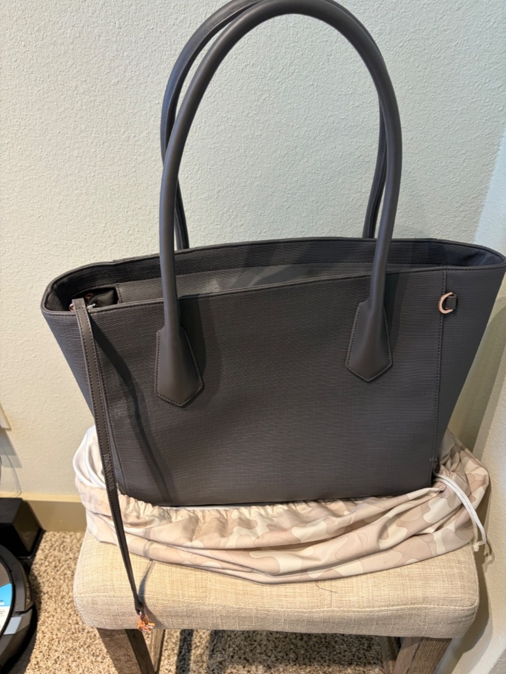 Dagne Dover Signature Legand Coated Canvas Tote - Picture 2 of 9
